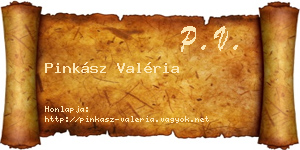Pinkász Valéria névjegykártya