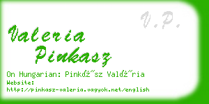 valeria pinkasz business card